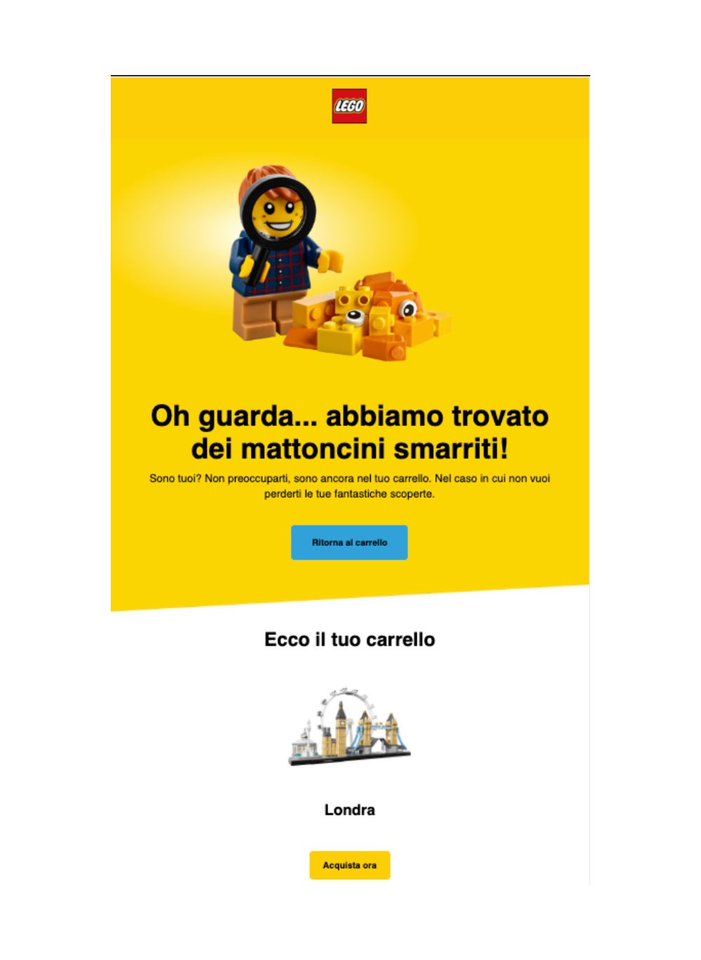 Carrello Abbandonato Lego